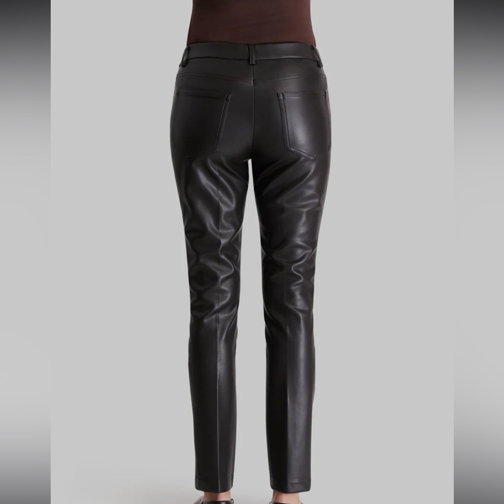 Peace of Cloth Black Faux Leather Jeans Size 10 NWT - Picture 2 of 15
